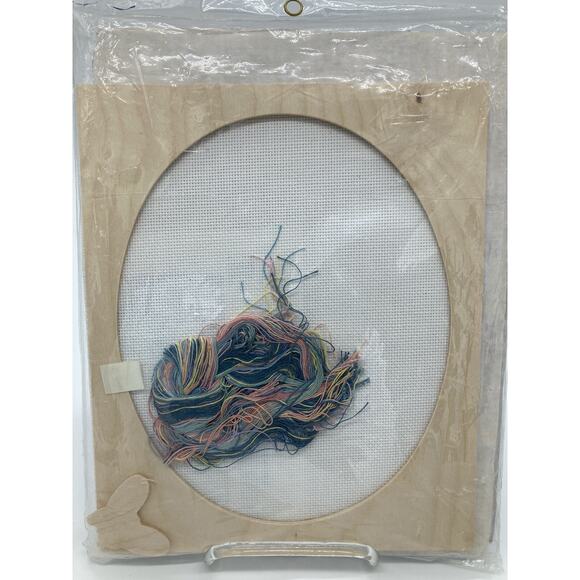 Vtg NeedleMagic Inc Counted Cross Stitch Kit 1373 10x12 ABC Butterfly Art NOS - Picture 3 of 4